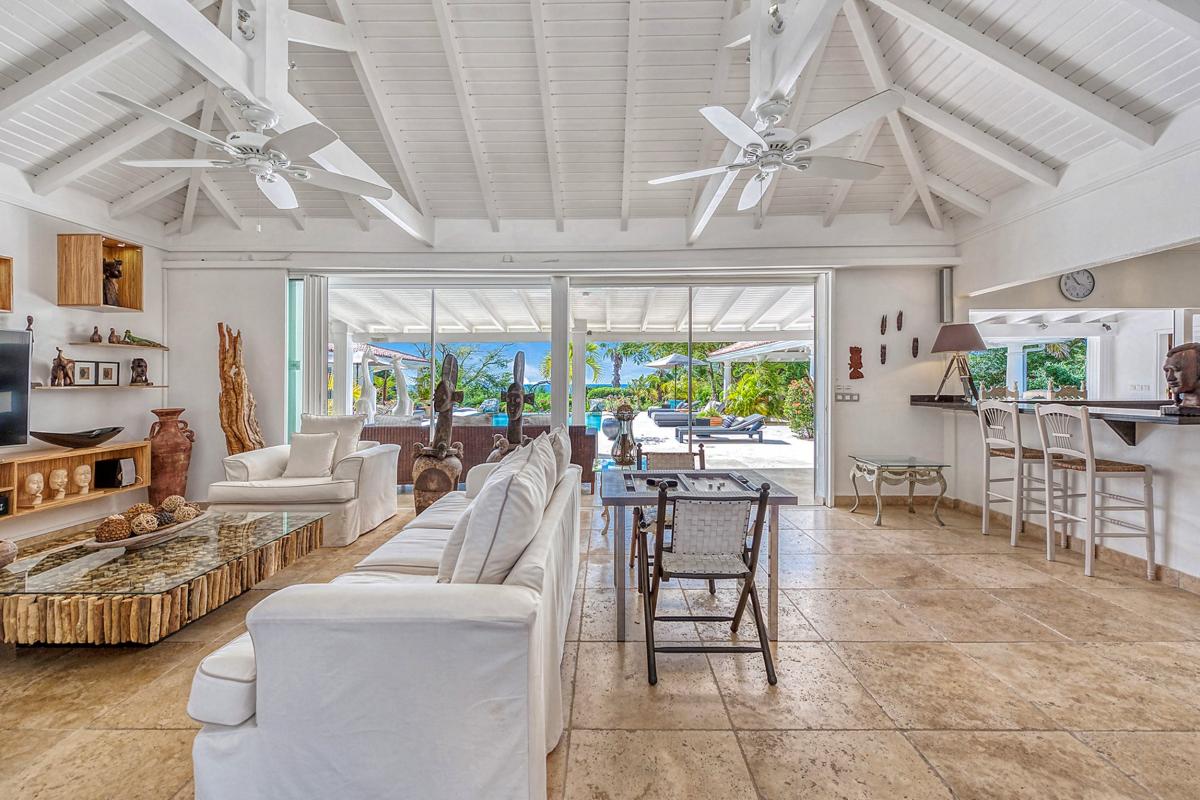 Villa rental Terres Basses St Martin - Living room
